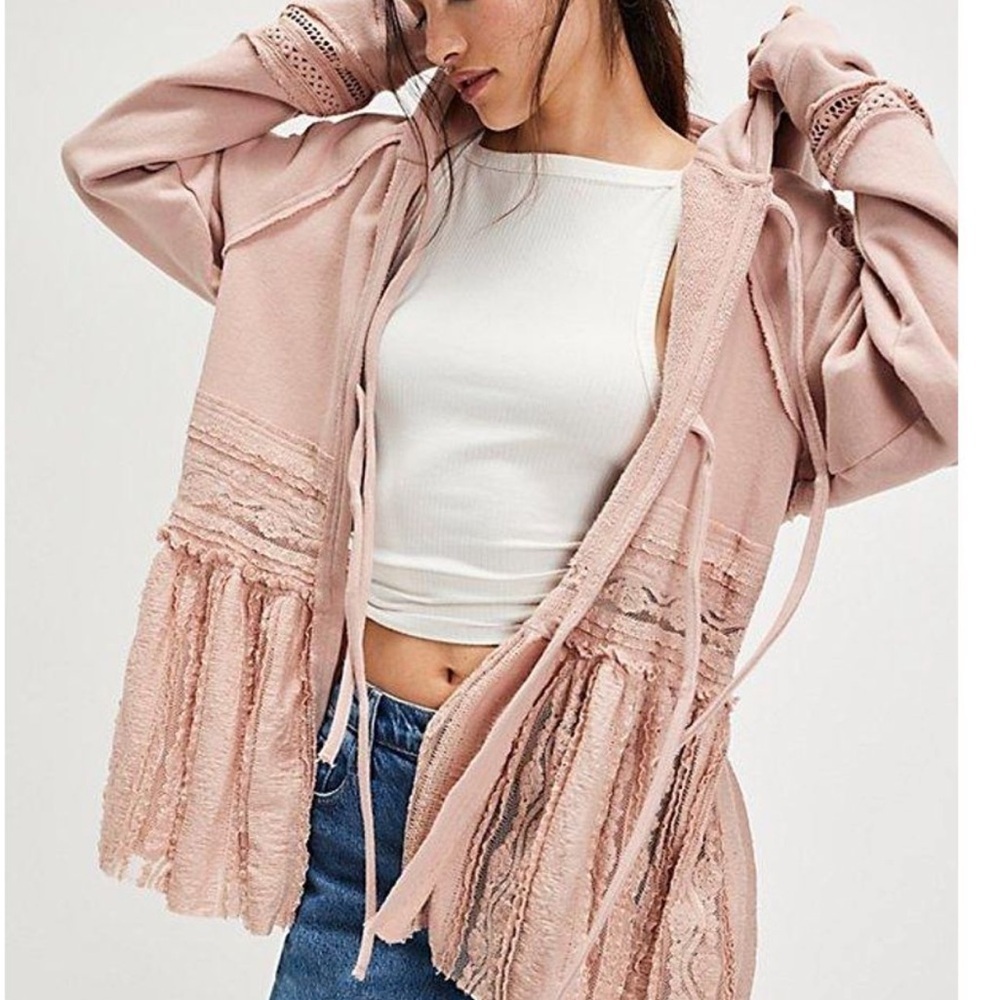 NWT New Free People Candy Sweatshirt Size Large